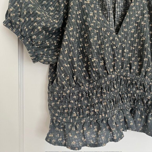 Madewell Manon Cotton Voile Top in Architect Green | Size Large - Picture 6 of 10